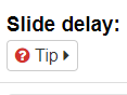 Give your slider a delay